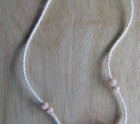 White and pink necklace