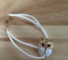Little white owl bracelet